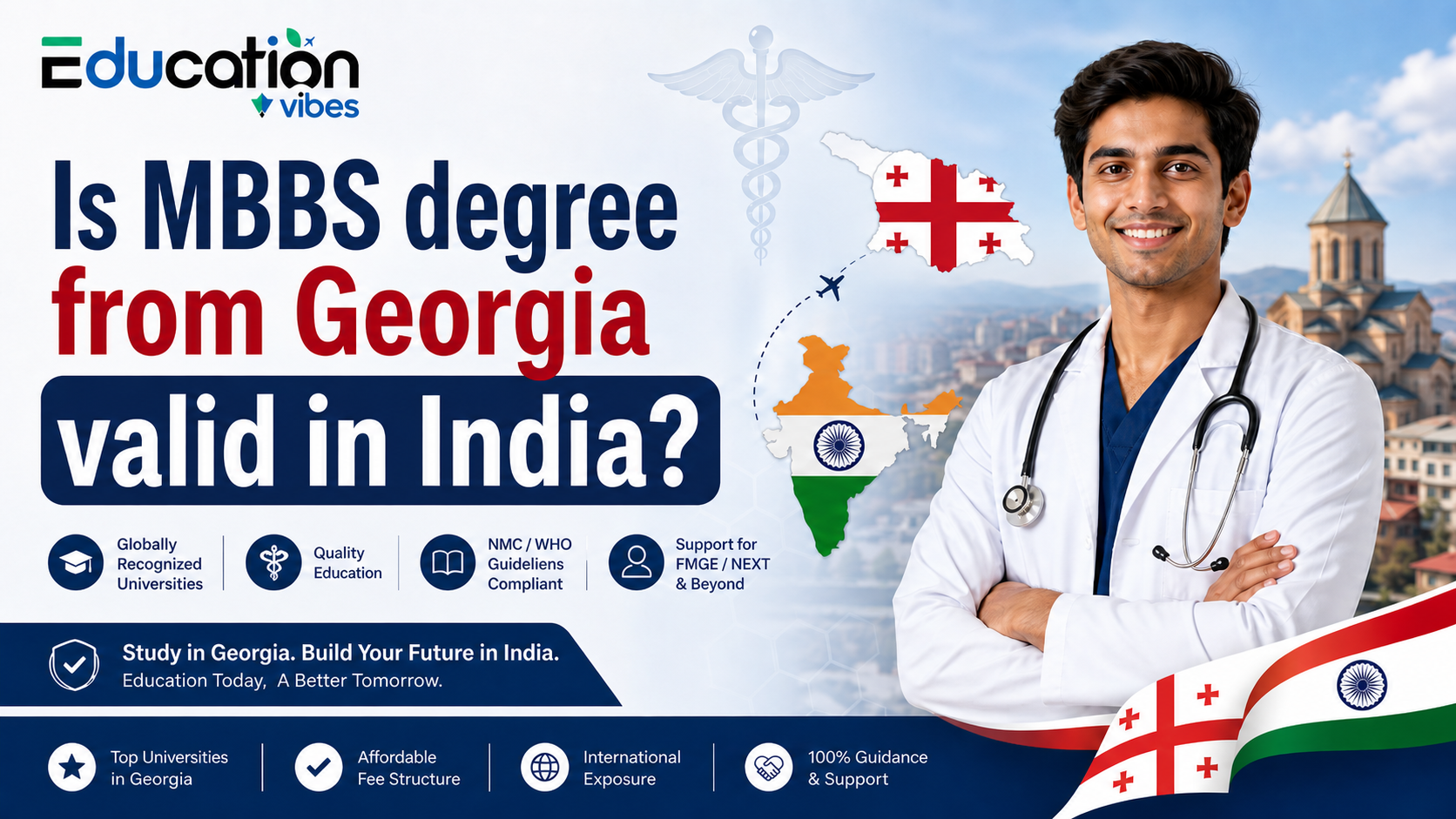 MBBS in Georgia 2026-27: Low Fees Fees, Top Medical Universities & Admission